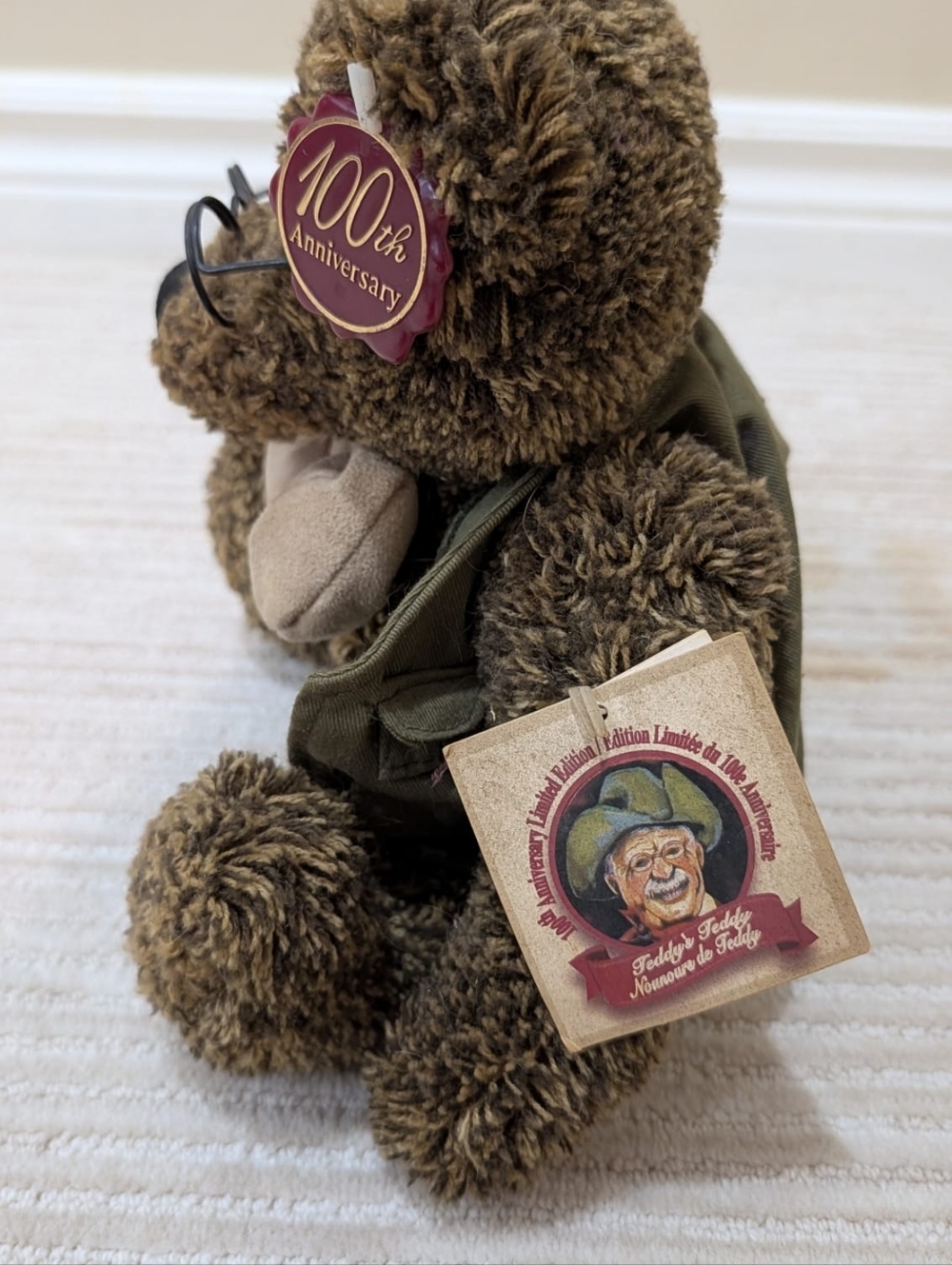 Vtg Dan Dee 100th Anniversary Teddy Roosevelt Bear Limited Edition NWT - Picture 2 of 6